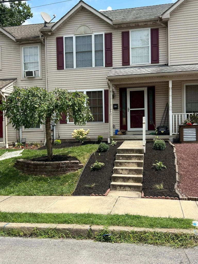 landscaping full tear out front garden beds
